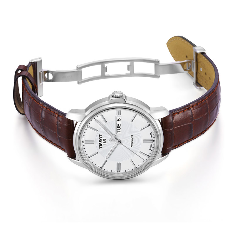 Tissot天梭瑞士官方正品恒意经典机械皮带手表男表