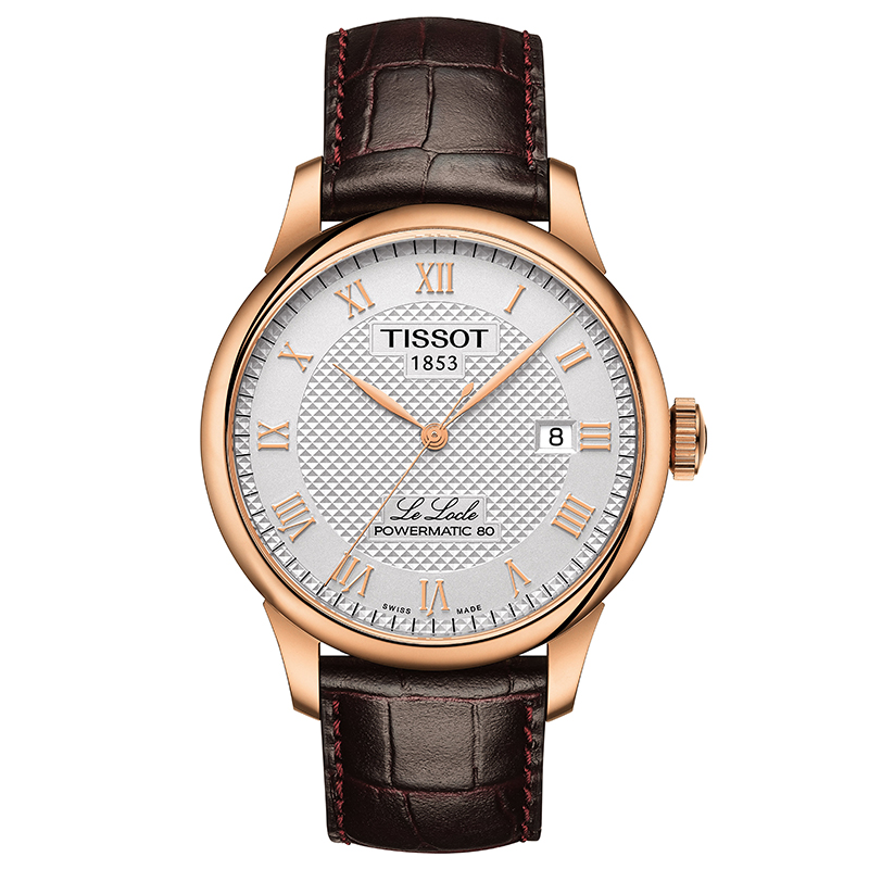 Tissot天梭官方正品2020新品力洛克经典商务皮带手表男表
