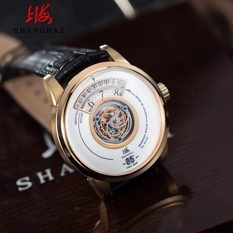 上海手表男机械表陀飞轮65周年纪念款限量新概念手表专柜同款手表