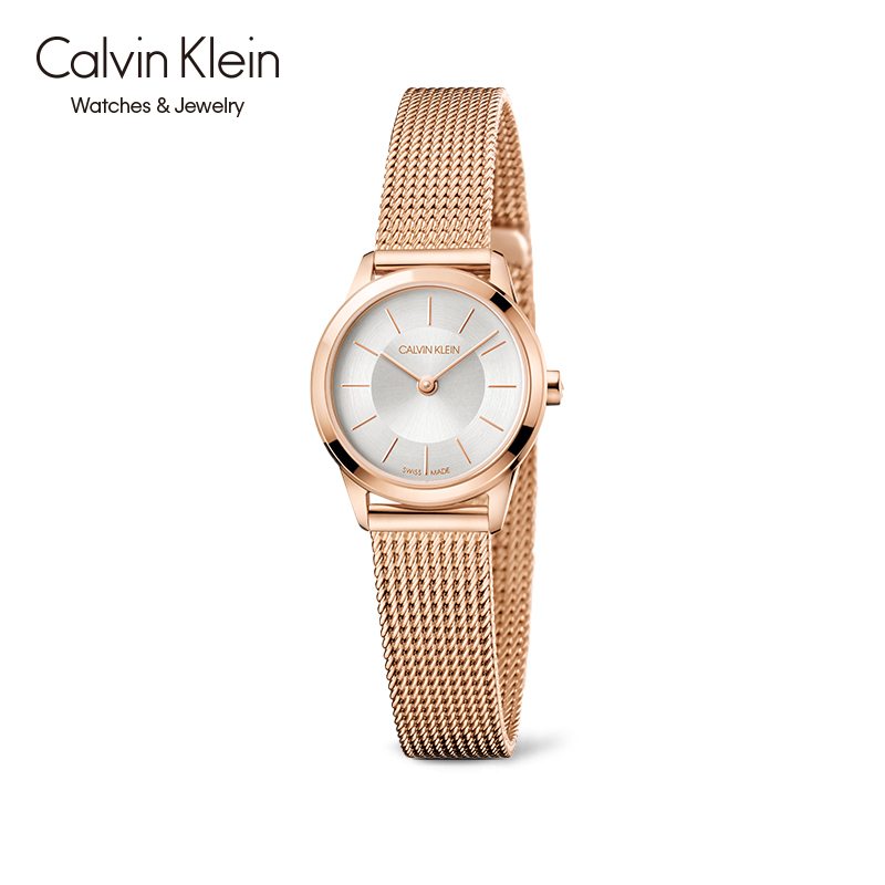 【官方】Calvin Klein手表CK简约系列女表复古瑞士石英机芯表K3M