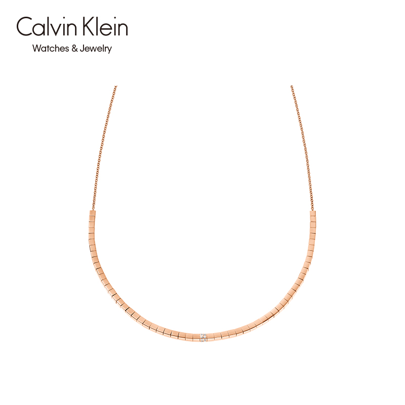 【官方】Calvin Klein凯文克莱饰品CK和弦系列女款项链KJ9M