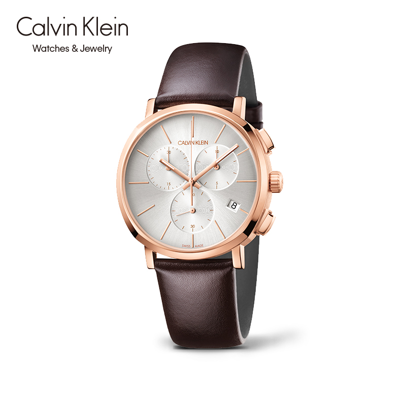 【官方】Calvin Klein手表CK铂时系列男表简约瑞士石英机芯表K8Q