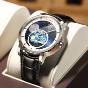 艾戈勒官方瑞士全自动机械表手表男士时尚月相新款商务名牌潮腕表