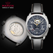瑞士摩纹表Marvin莫尔顿系列官方正品自动机械表男士时尚皮带手表